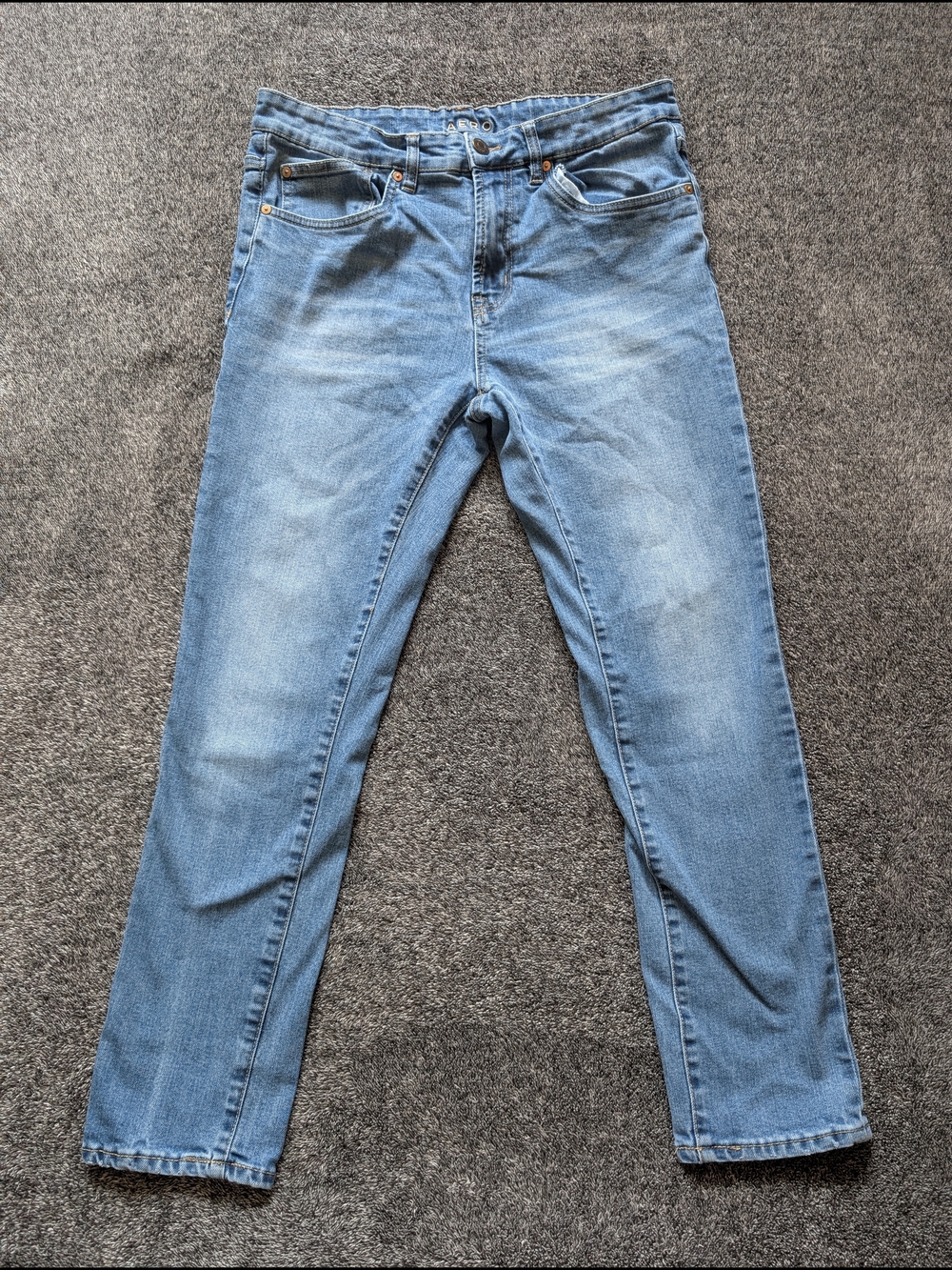 Aeropostale Women's Skinny Jeans in Light Blue Wash